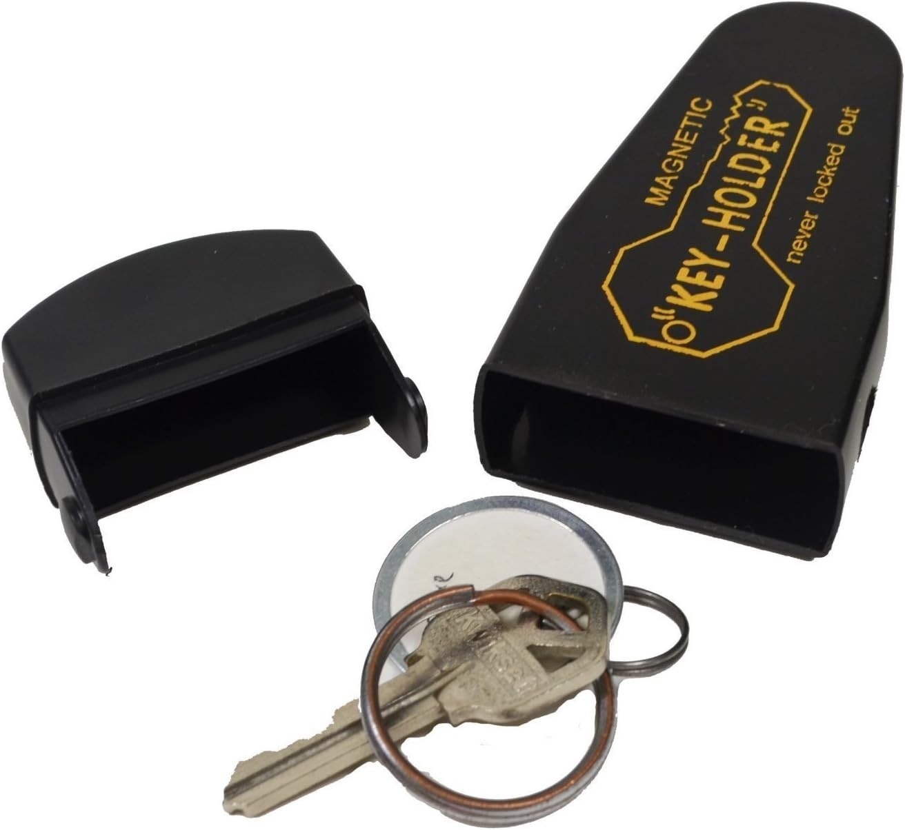 Large Magnetic Hide-A-Key Holder for Over-Sized Keys - Extra-Strong Magnet