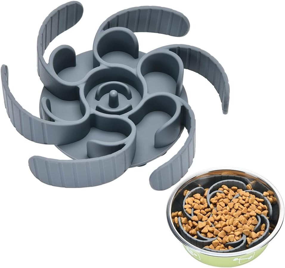 Slow Feeder Dog Bowls Insert,Third Generation Upgradedsuper Firm Eating Bowl（Cut