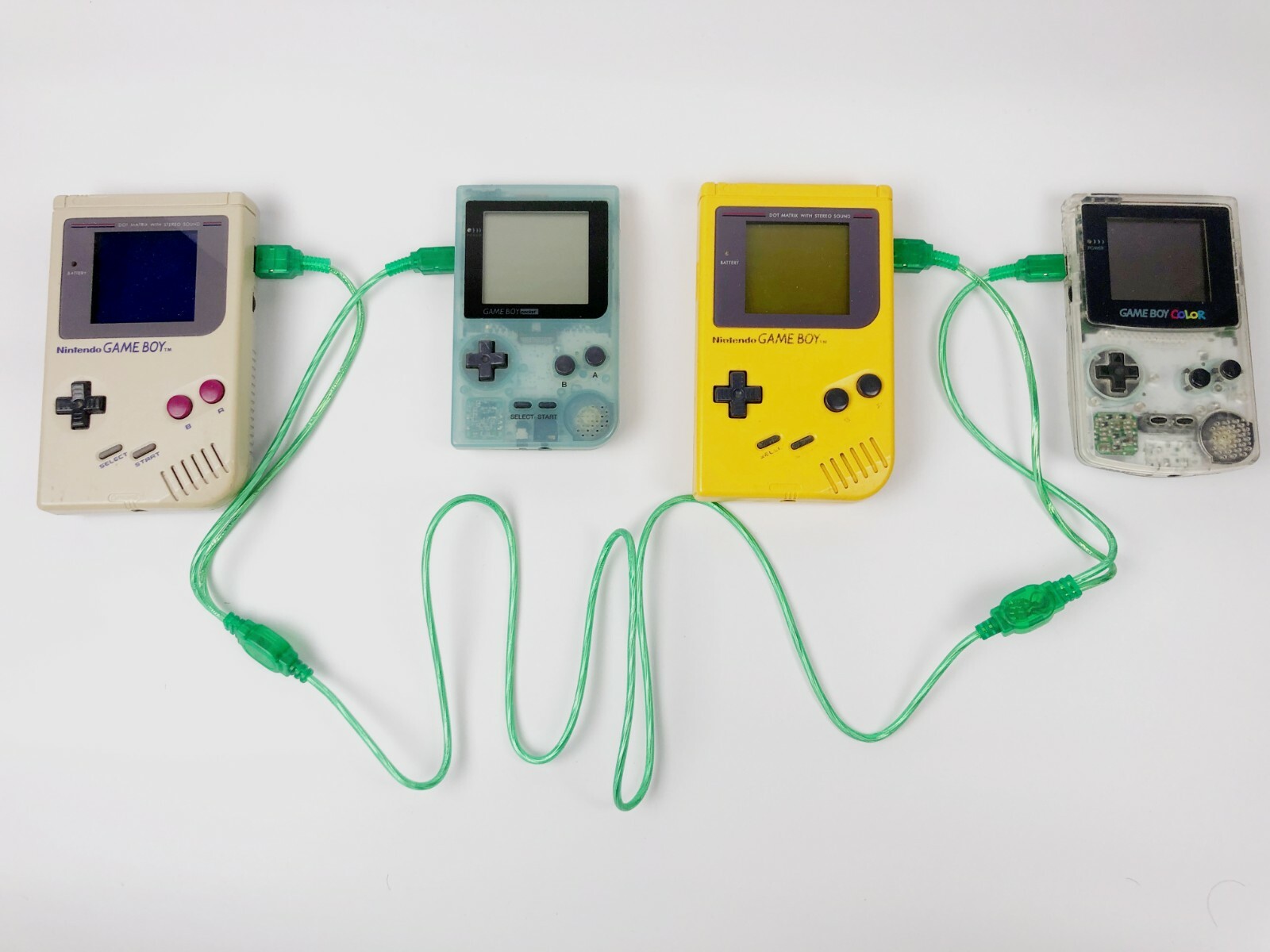 2/4 player Link Cable Cord Lead For Gameboy Color & Printer & Game Boy DMG GBP