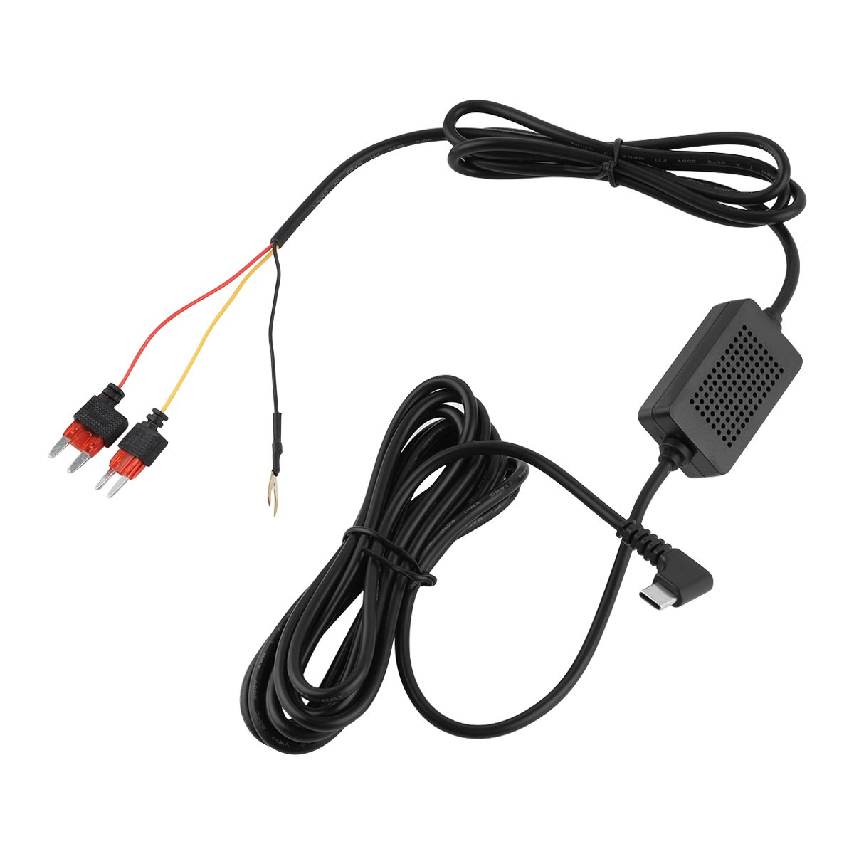 12-24V to 5V 3A Type-C Step-down Cable Suitable For Type-c Interface Recorders