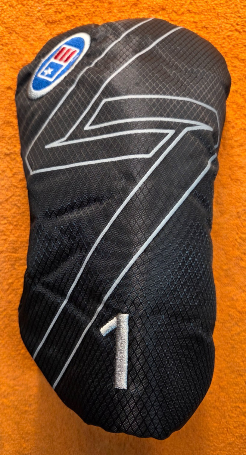 USKG W20 DRIVER HEADCOVER BLACK - SILVER NEW