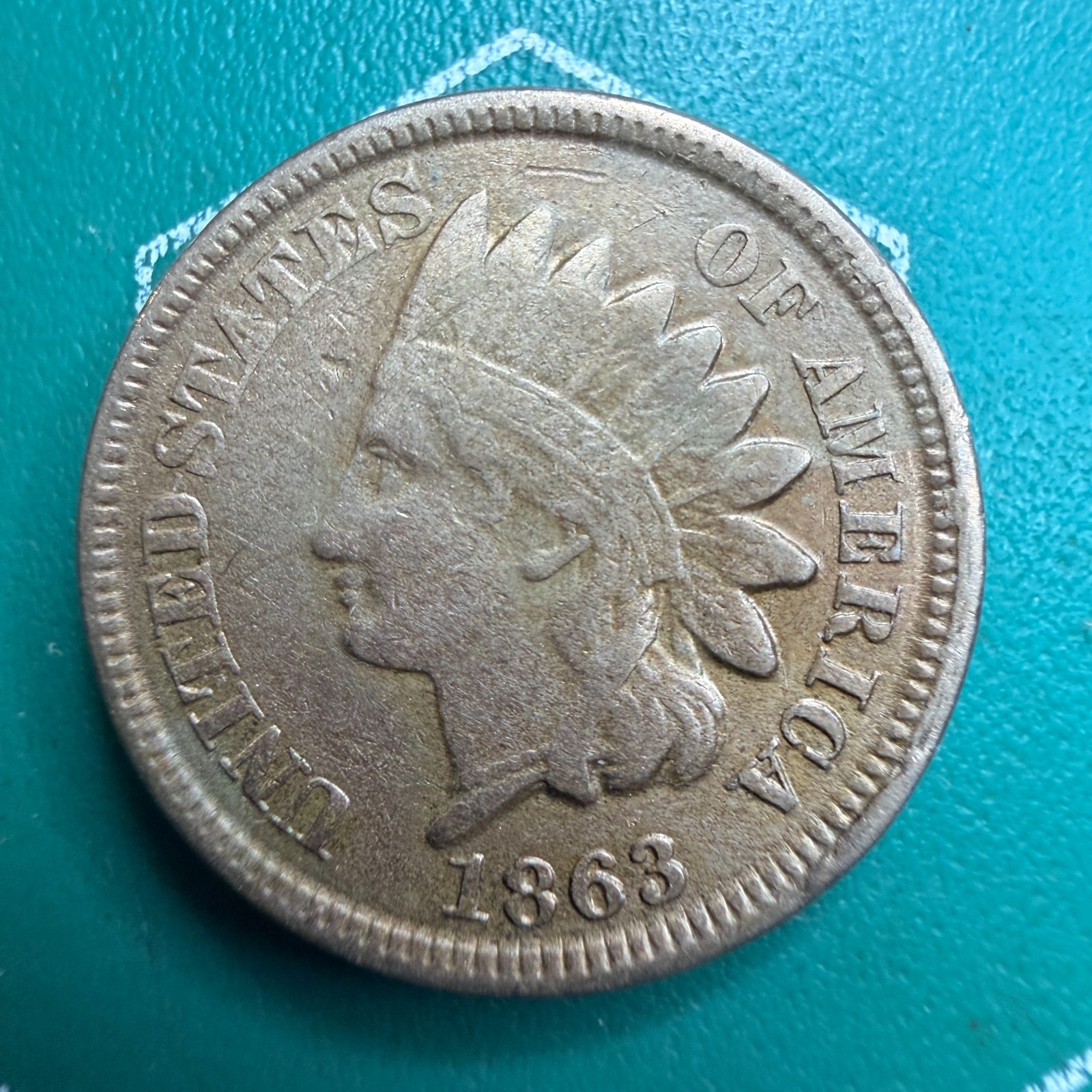 1863 Indian Head Penny Cent 1c VF Very Fine Better Date
