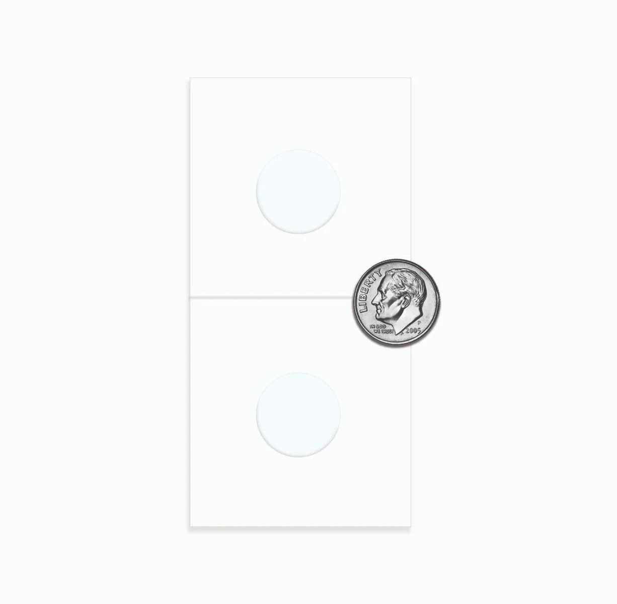NEW (5 pk) BCW Coin Paper Flip- Dime