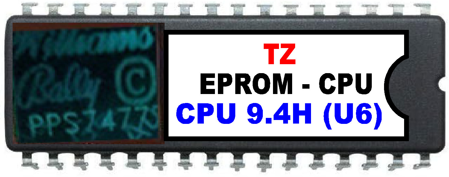 Twilight Zone Pinball Machine - Rom Upgrade Set [Bally/Williams] EPROM Chip