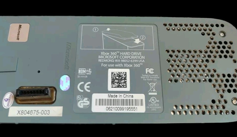 Official Microsoft Xbox 360 External Hard Drive