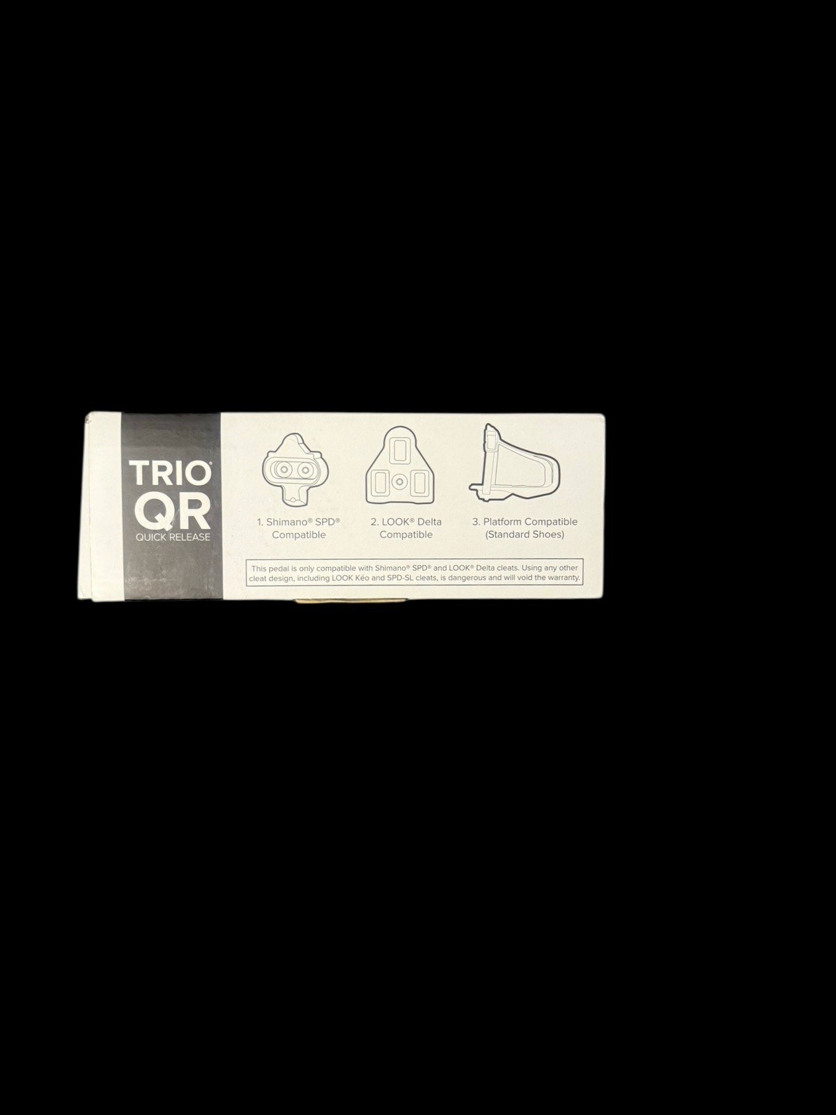 Spinning Trio QR 3 Way Indoor Cycling Pedals/ Quick Release Lever Threadless