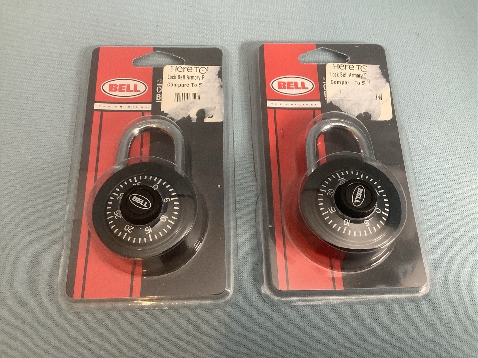 Bell Armory 100 Combination Padlock Black Lot of 2 New