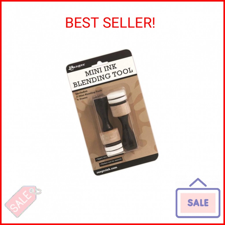 Ranger Mini Ink Blending SET of 2 Tools and 4 Foams
