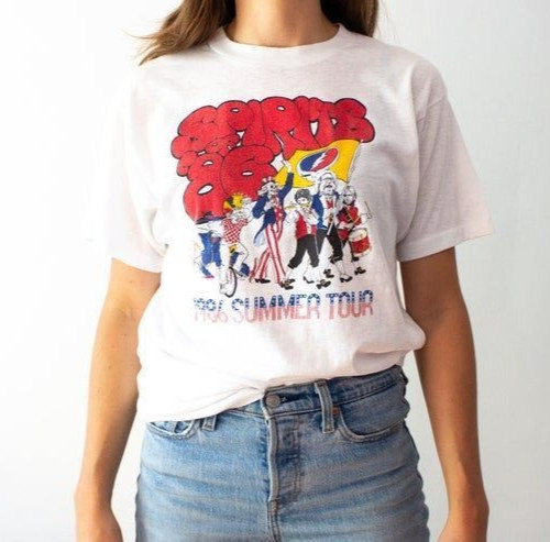 Grateful Dead Vintage 1986 Summer Tour Tee-Shirt - Reissued Edition *New*