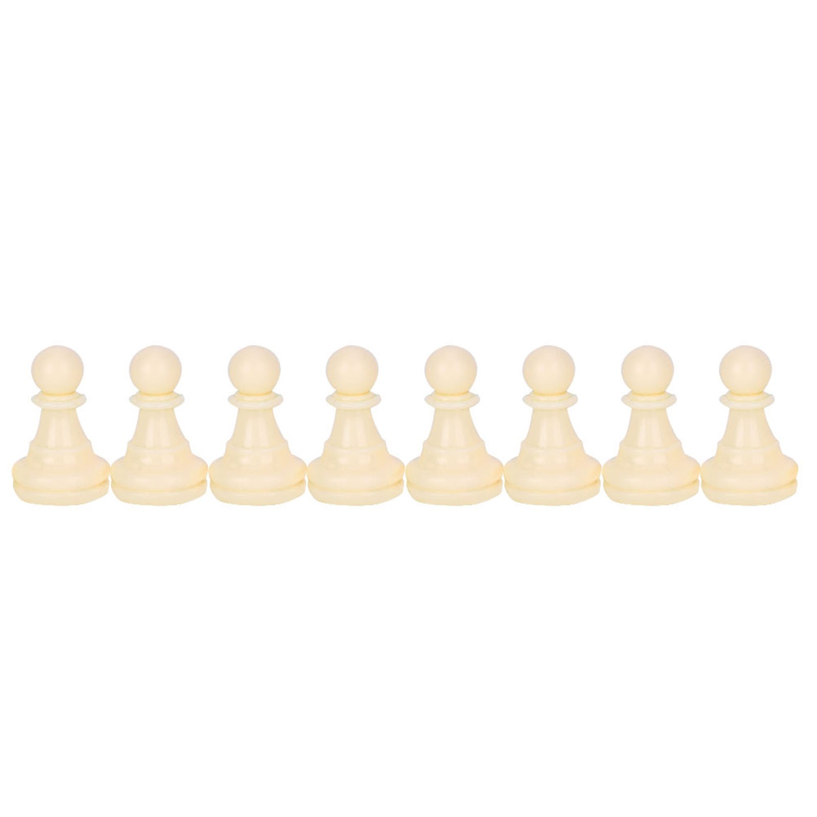 Plastic Chessmen Set International Chess Game Complete Chessmen Set Black&&White