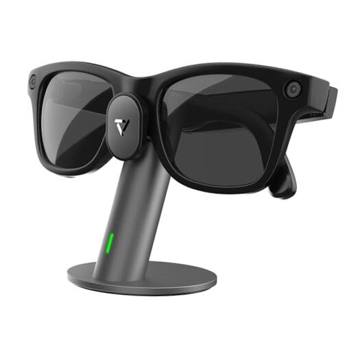 Carina S1 Charging Dock Compatible with Ray-Ban Meta Smart Glasses Space Gray