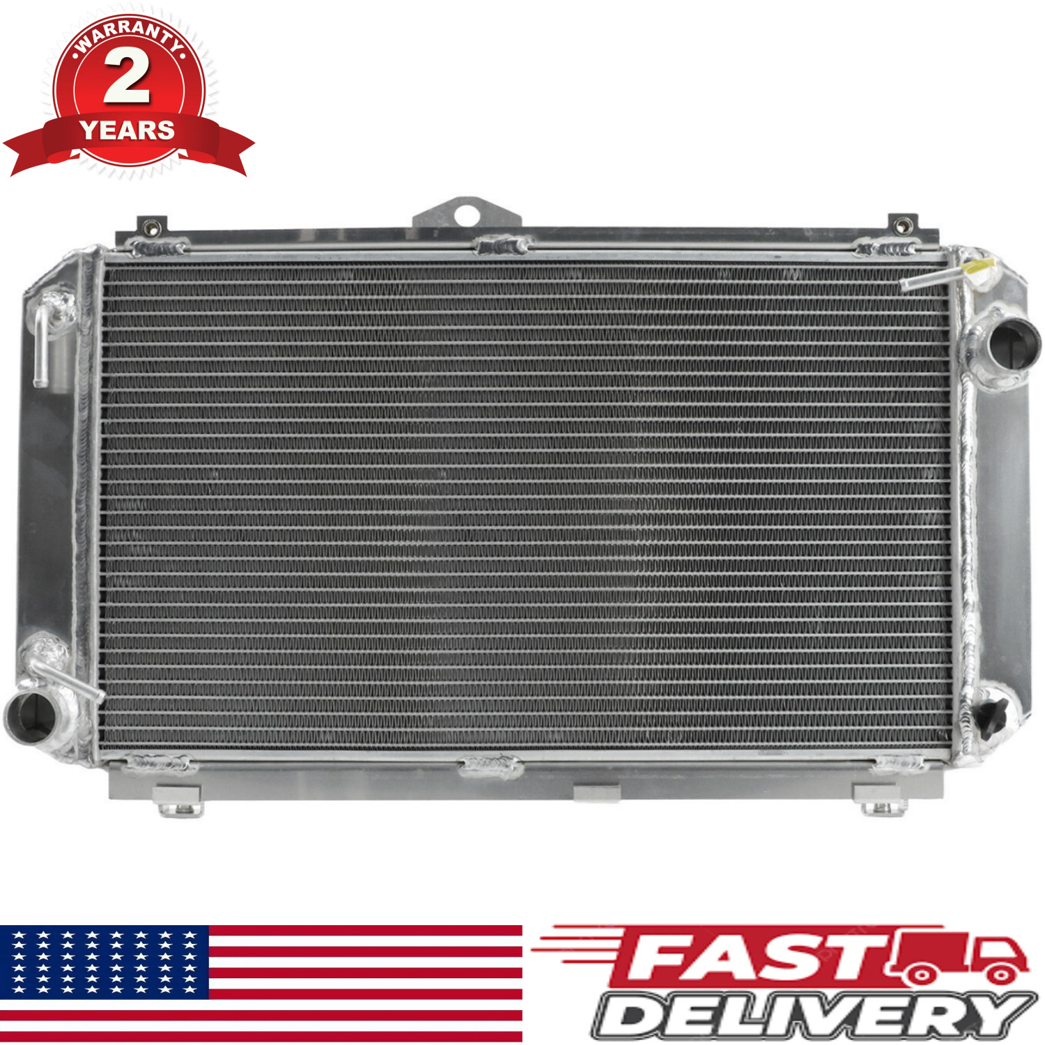 Aluminum Radiato For 1986 Toyota Van 1987 1988 1989 Toyota Van RWD 2.2L