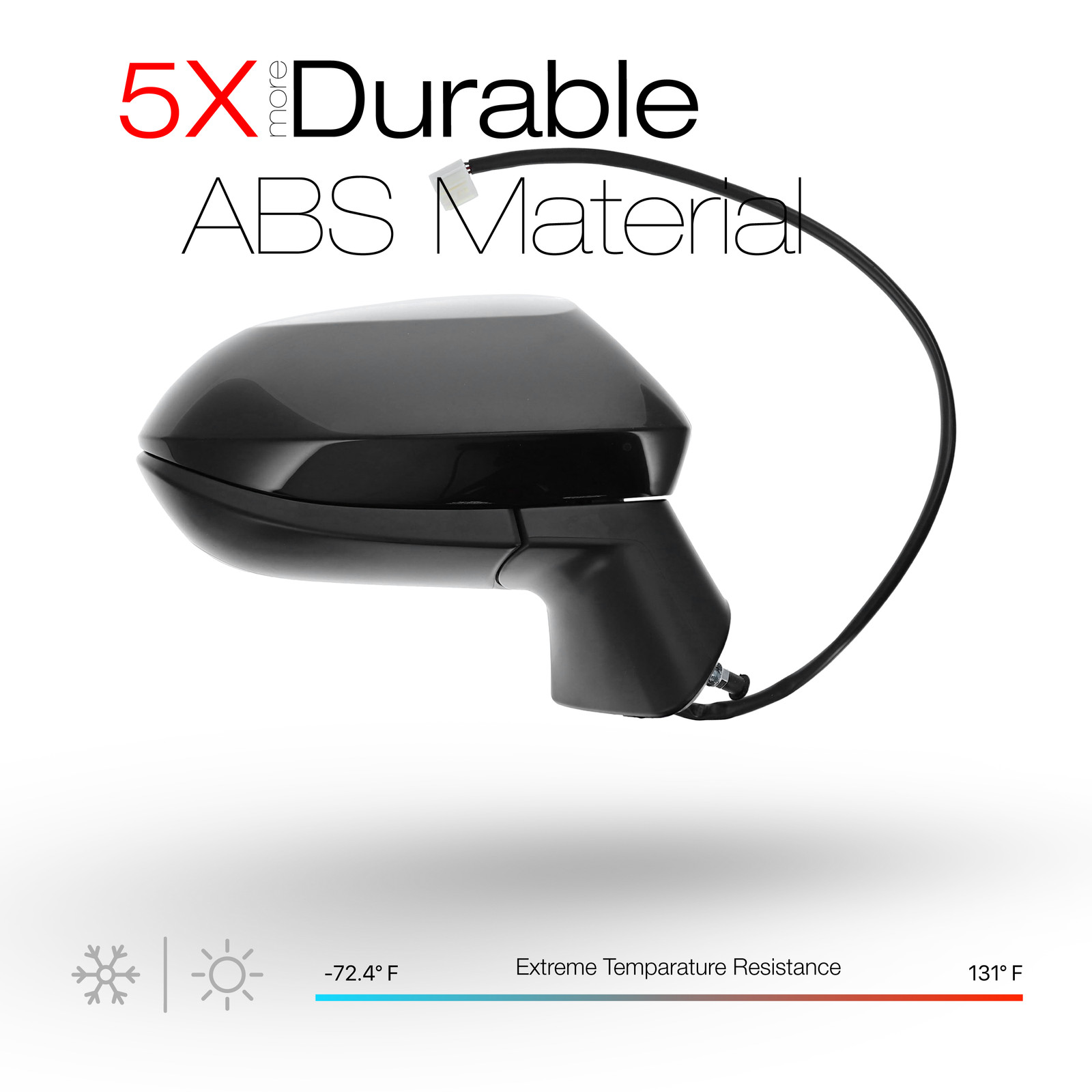 Passenger Side Mirror Replacement - Compatible with 2020-2024 Toyota Corolla ...