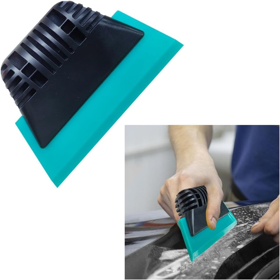 Small Squeegee, PPF Window Tint Squeegee, Rubber Non-Slip Handle Tint Squeege...