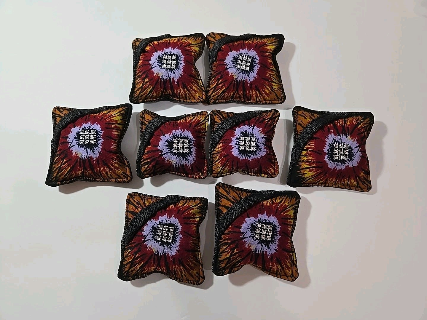 Handmade Fabric Weights Pack of 8- Bling Burst- Sewing Weights- Desk Fidget