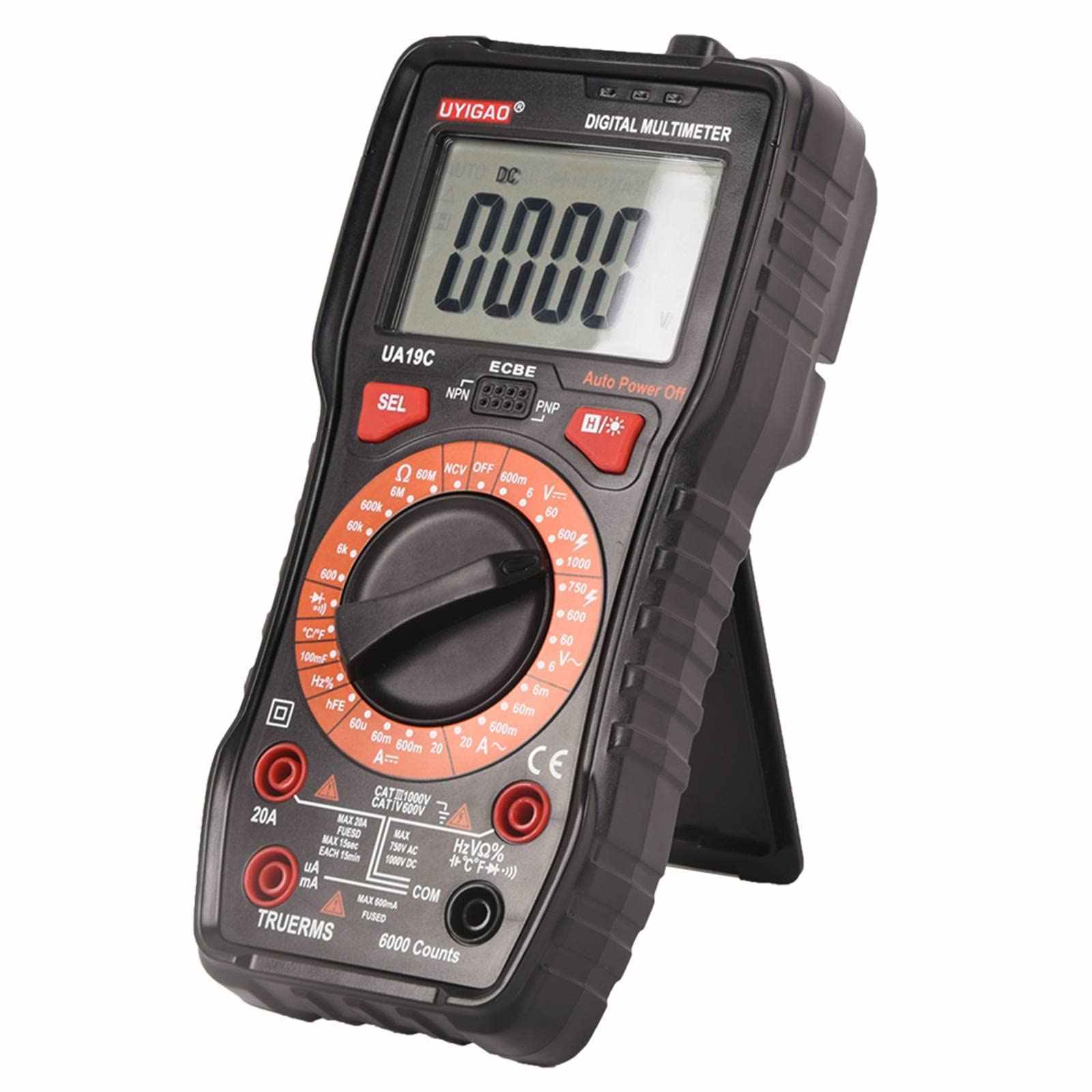 Digital Multimeter AC/DC Current Voltage Autorange TRMS Amp Ohm Meter 6000Counts