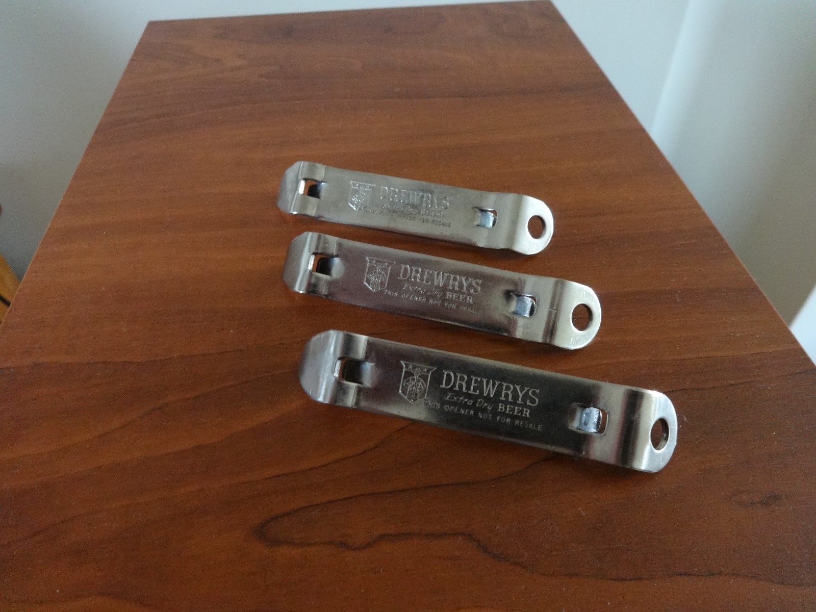 **3** DREWERYS EXTRA DRY Beer Can Bottle Openers Advertising USA Vaughan