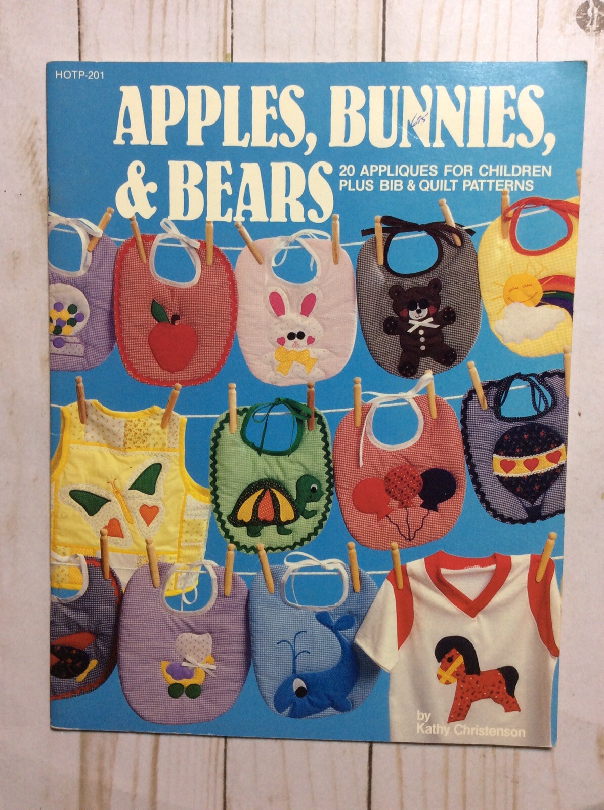 Apples, Bunnies & Bears Appliques for Bibs & Quilt Craft Book Kathy Christenson