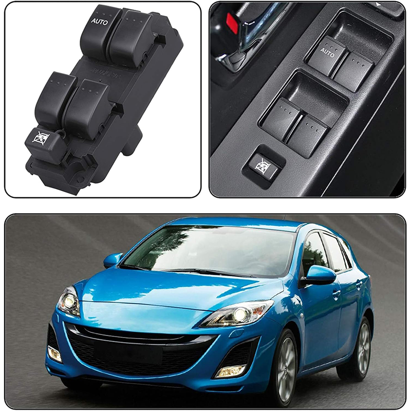 Master Window Switch Control Button for 04-09 Mazda 3 /Mazda 3 Sport BN8F66350A