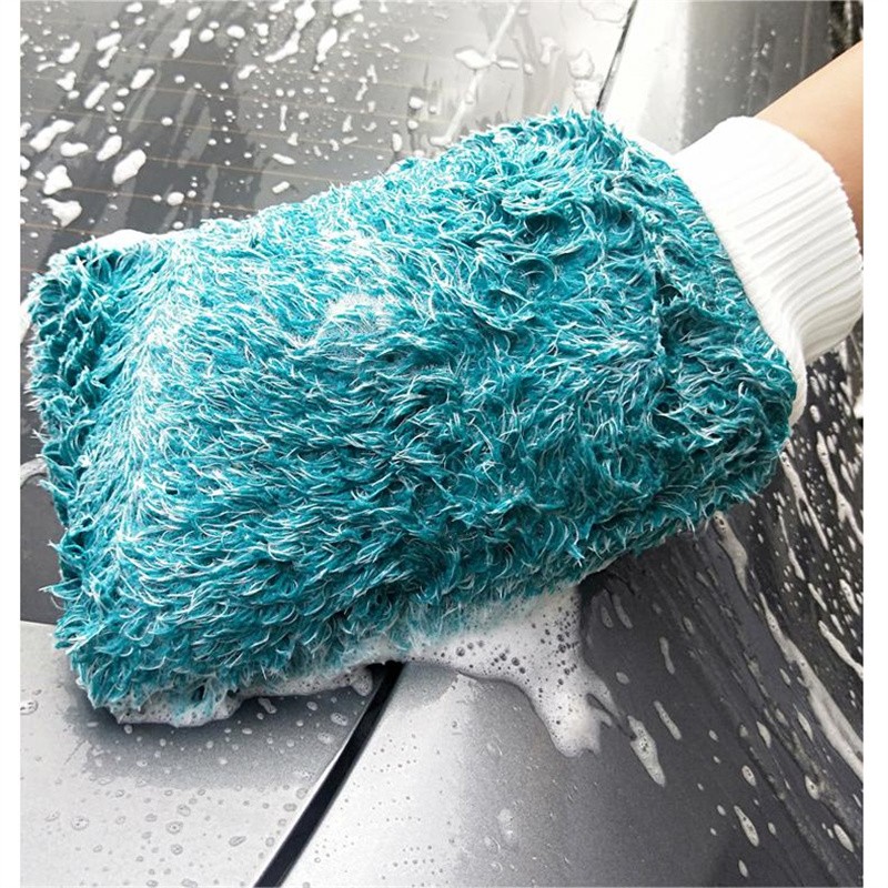 2pcs Premium Car Wash Mitts Scratch Resistant Car Wash Sponge Cleaning Gloves