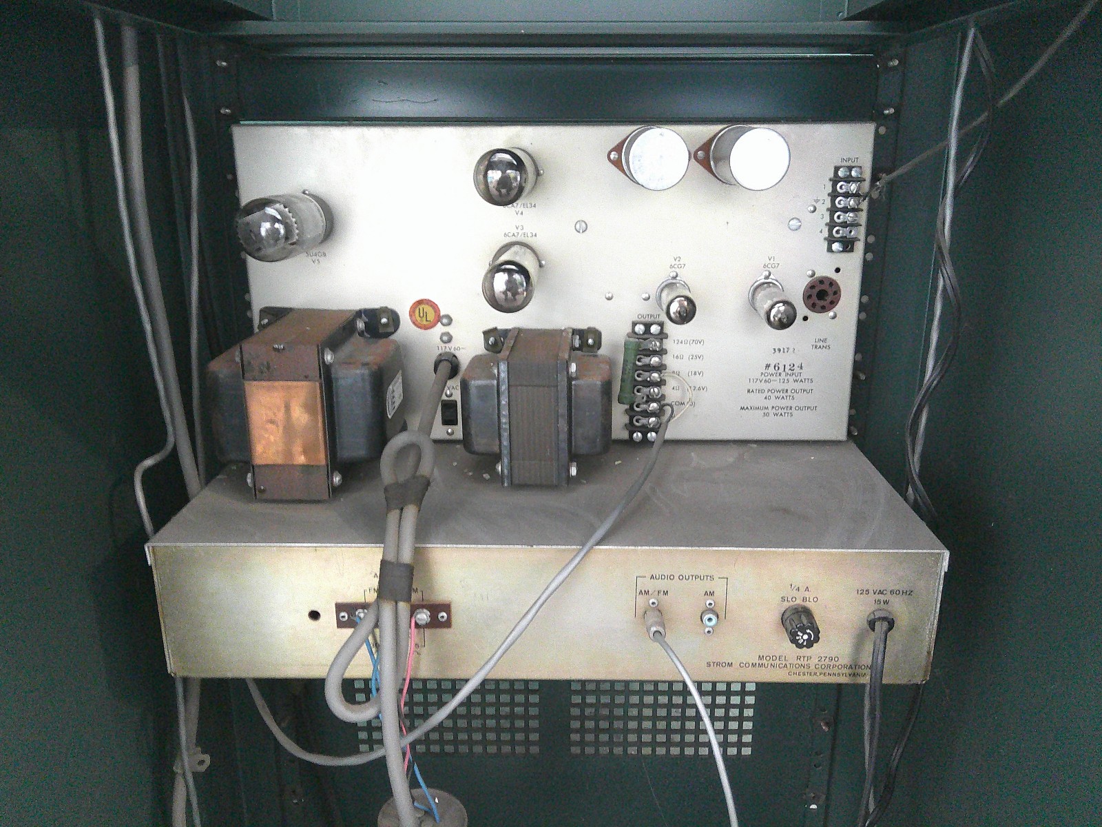 Altec Mixer and Amplifier Cabinet For Parts