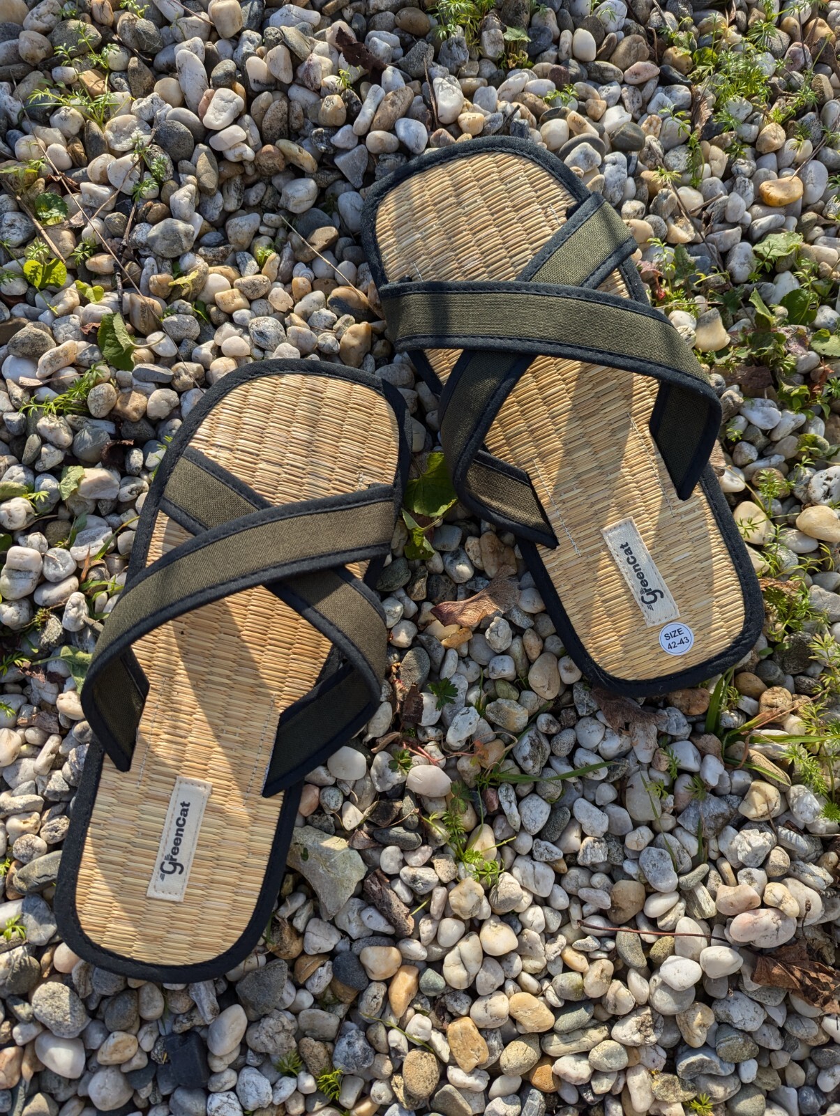 Seagrass Linen Slippers with Cinnamon Aroma, House slippers for men and women