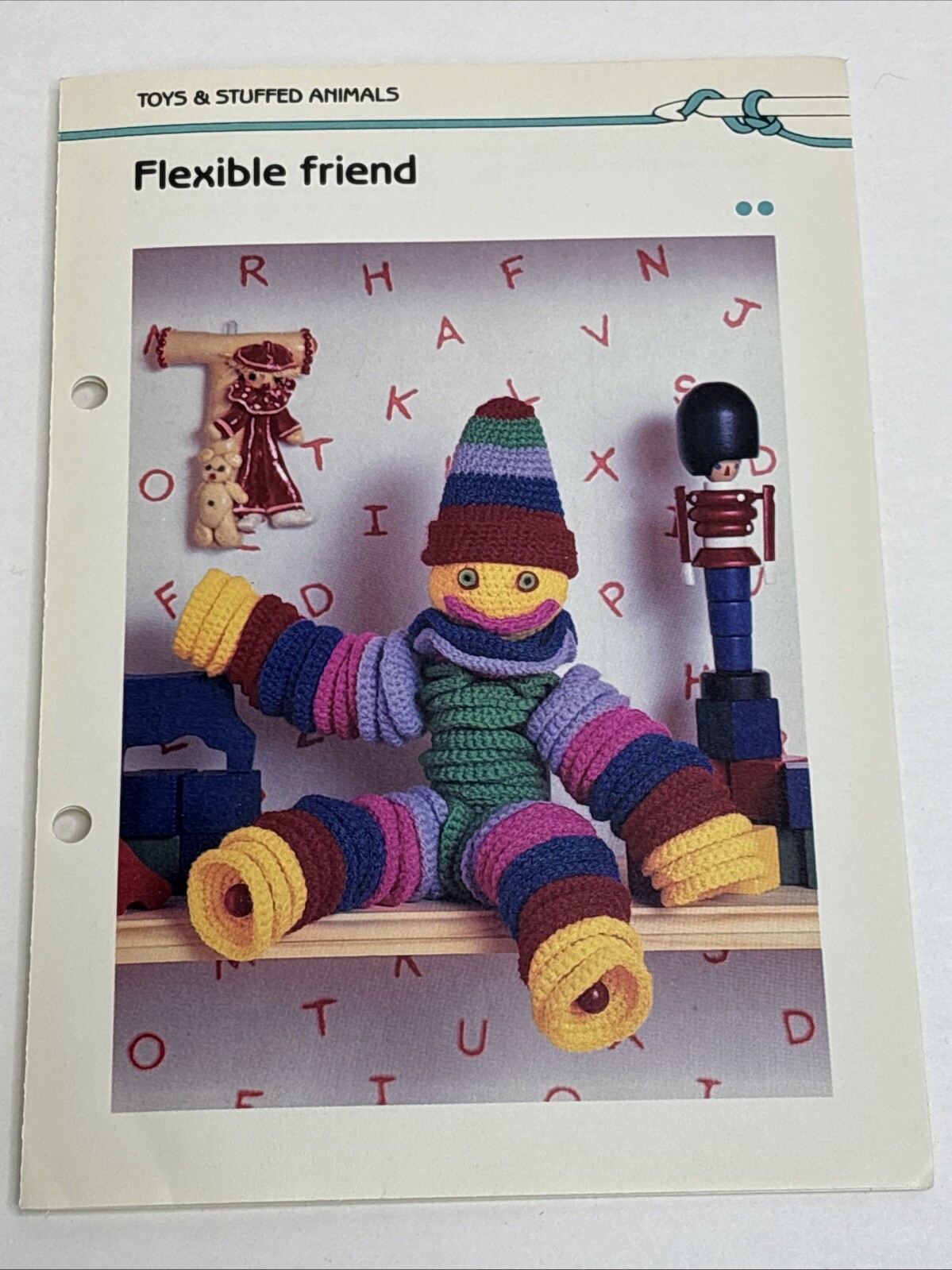 Flexible Friend Toy Doll Crochet Pattern Card Marshall Cavendish