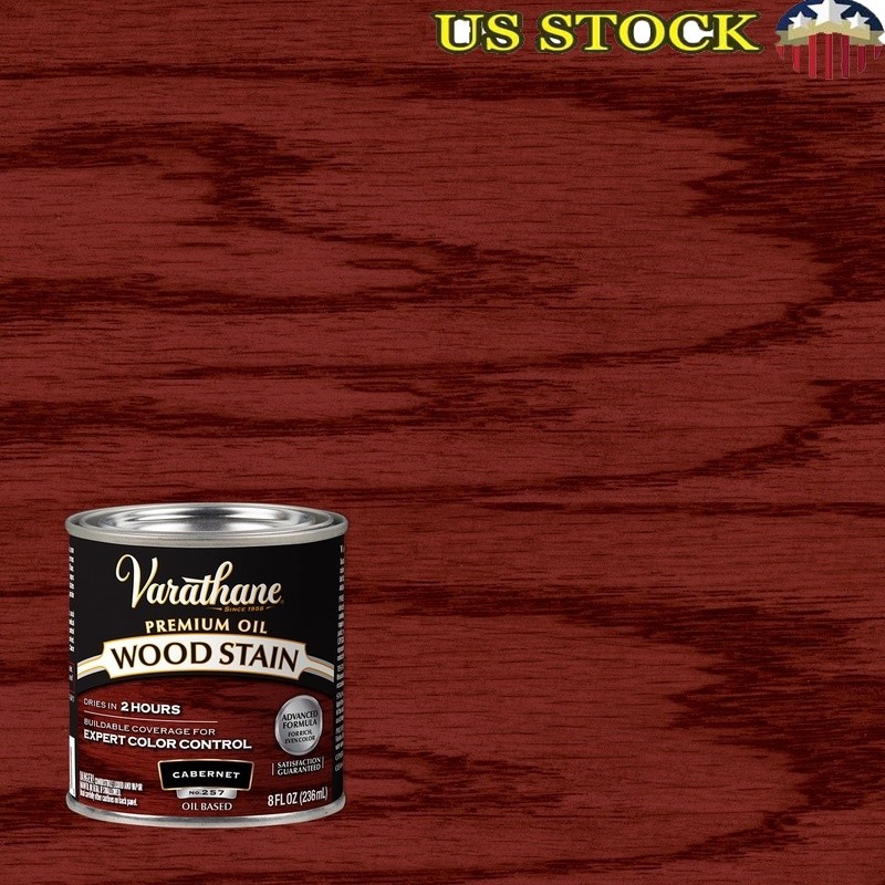 Premium Oil-Based Interior Wood Stain Furniture Doors Cabinets Trim 4 Pack New