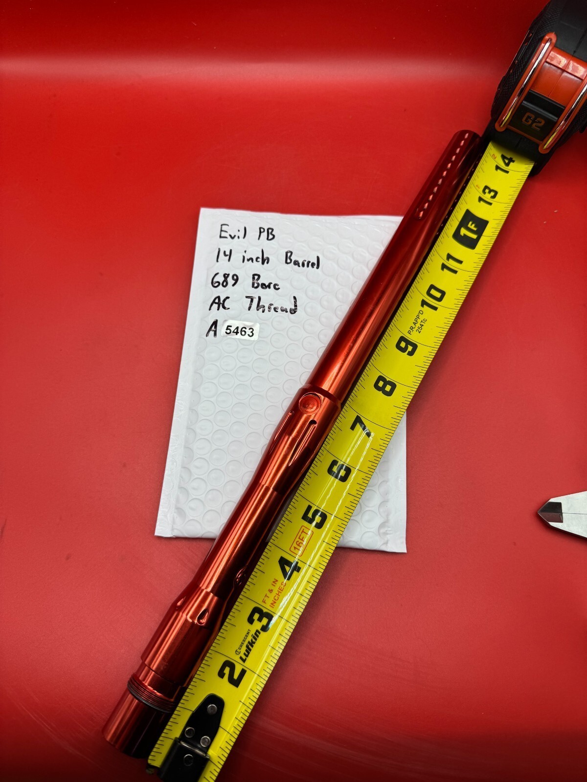 Evil PB 14 inch Paintball Barrel 689 Bore AC Thread