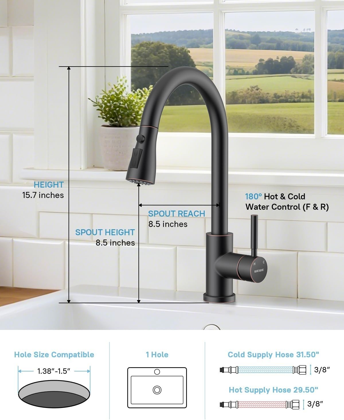 Multi-Function Oil Rubbed Bronze Sprayer
