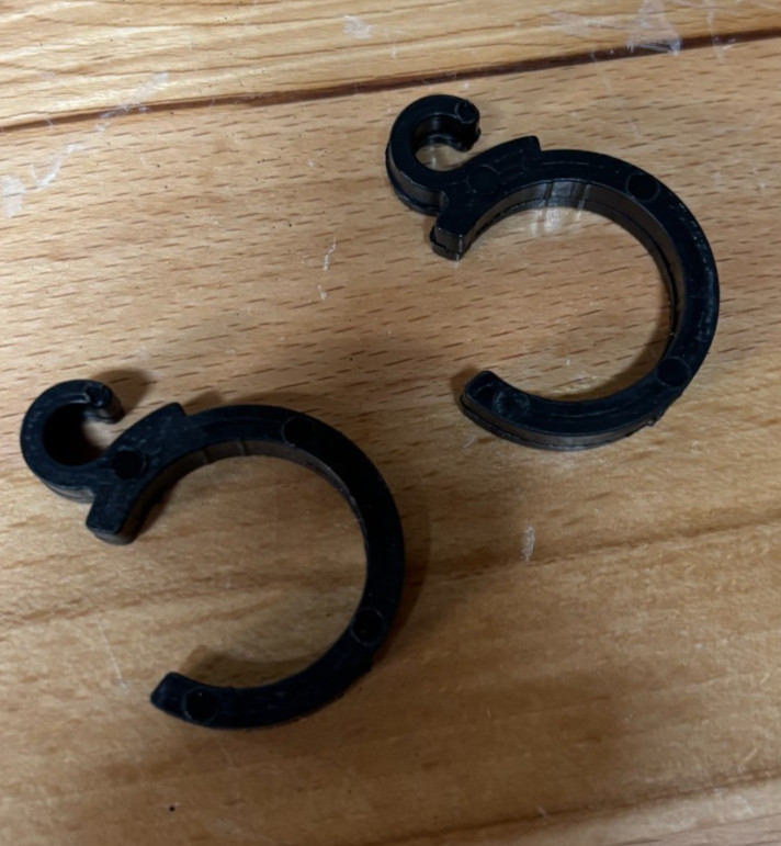 Brake Cable Fastener Clip, 2 Pk, Rollator Parts For Medline Steel Rolling Walker