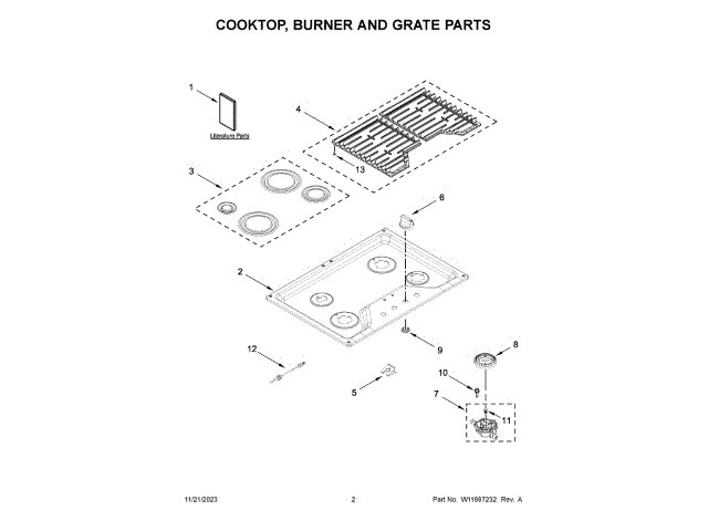 Whirlpool W11206740 1/2" Grommet Rubber NPT Connection Fitting