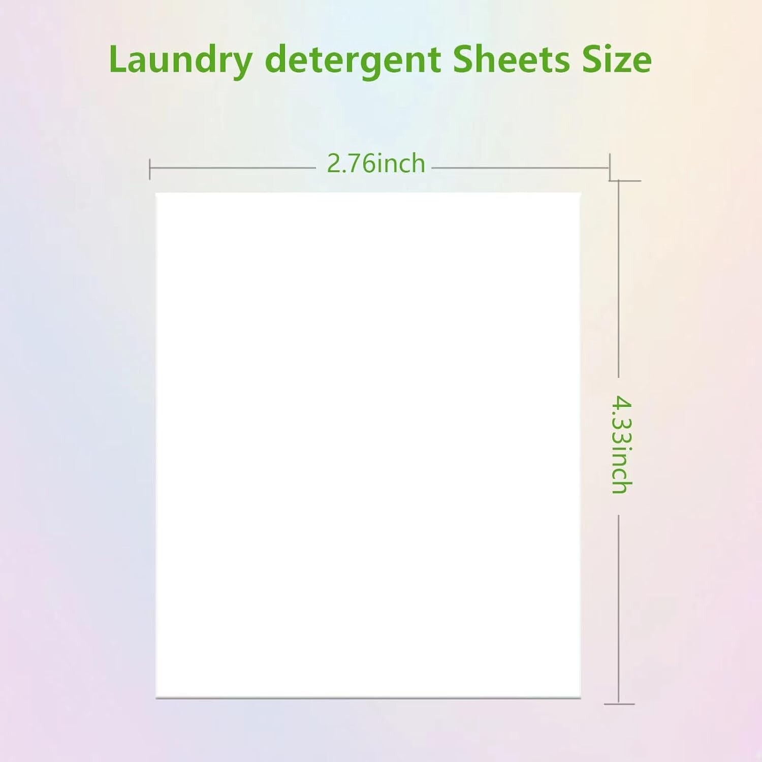 (90 Sheets) Eco detergent & Hypoallergenic - Rapid Dissolving -Detergent Sheets