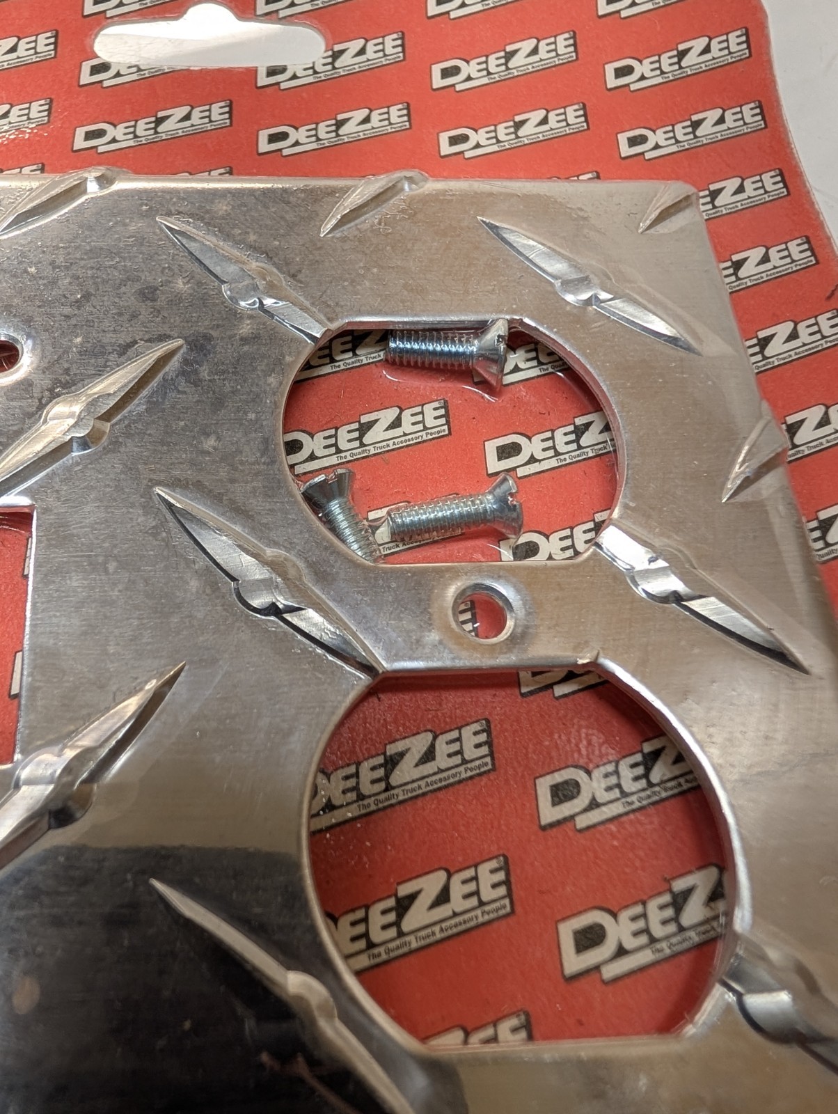 2 PCs DeeZee Brite Tread Outlet Cover. New Unopened Damaged Package