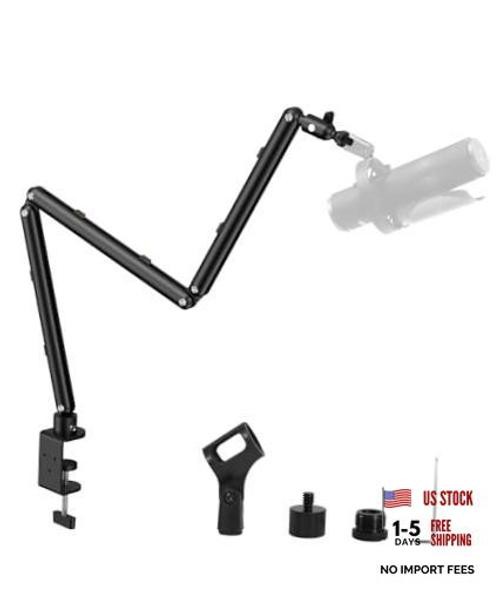 Low Profile Mic Arm for Lightweight Mics, Foldable Maximum Reach: 27.1 Inches