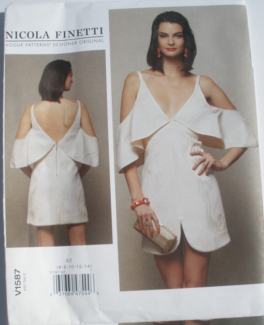 Vogue Pattern V1587 Nicola Finette Mini Sundress Dress sz.  6-14  Uncut