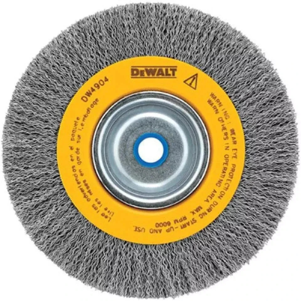 DEWALT 6 Inch Crimped Wire Wheel For Bench Grinder Premium Quality -  DW4905