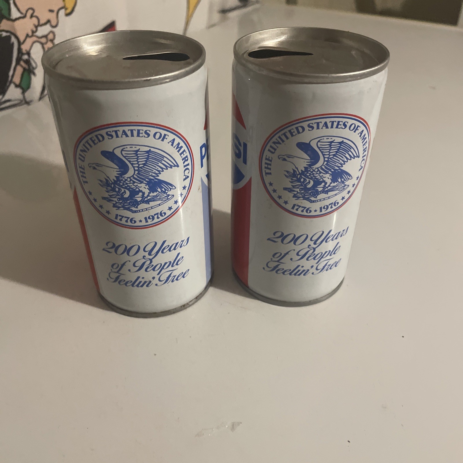 2-1976 200 Years of People Feelin Free Pepsi Bicentennial Soda Can