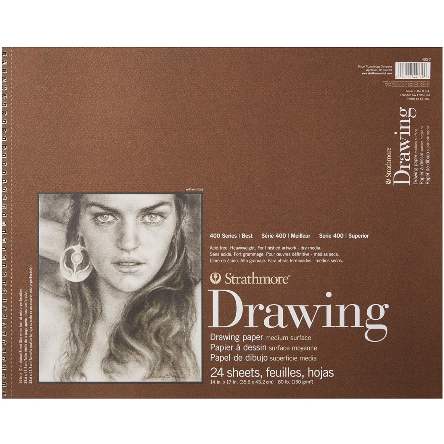 Strathmore 400-7 Drawing Pad, 14x17", 24 Sheets
