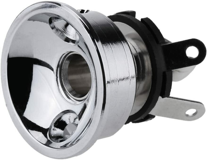 Recessed Telecaster Socket Input Jack Cup Chrome For Tele Metric Threads