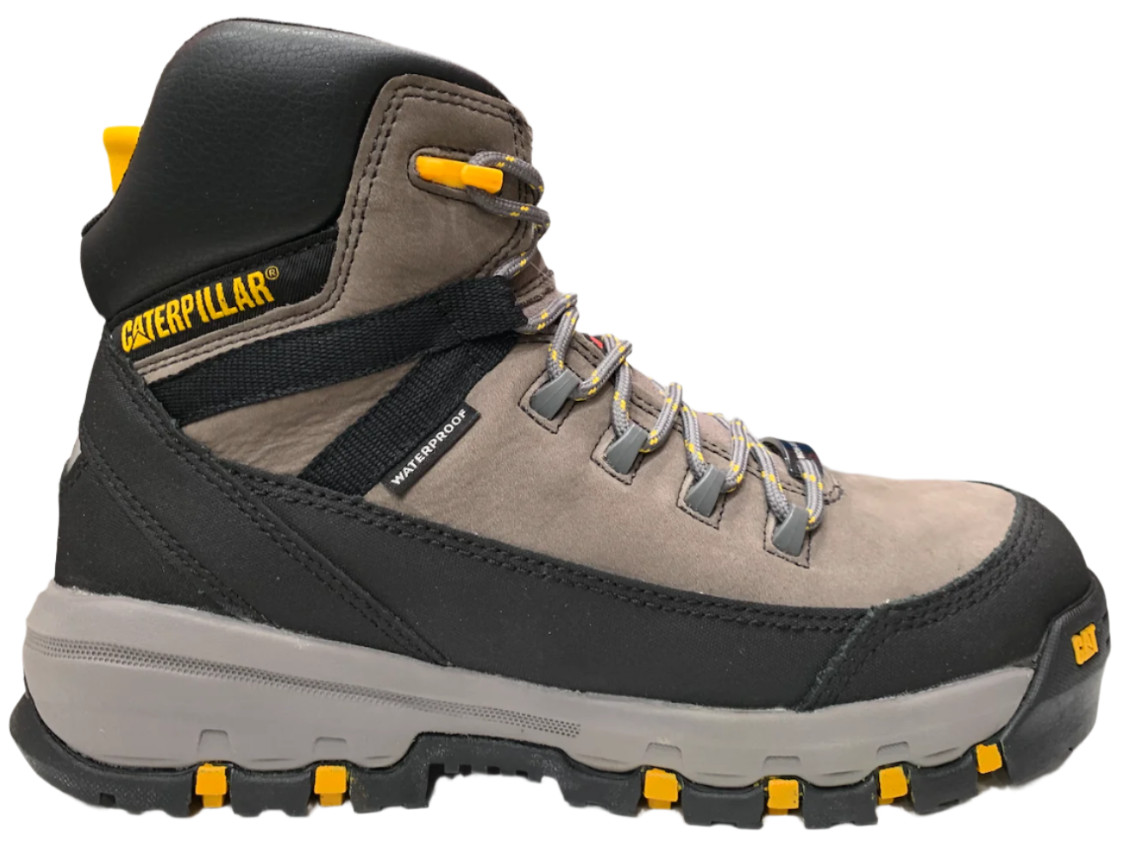 Cat Footwear Mens BREAKWATER WP TX CT Comp Toe Work Industrial Charcoal Boots