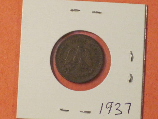 1937 M One Centavo - Mexico KM# 415