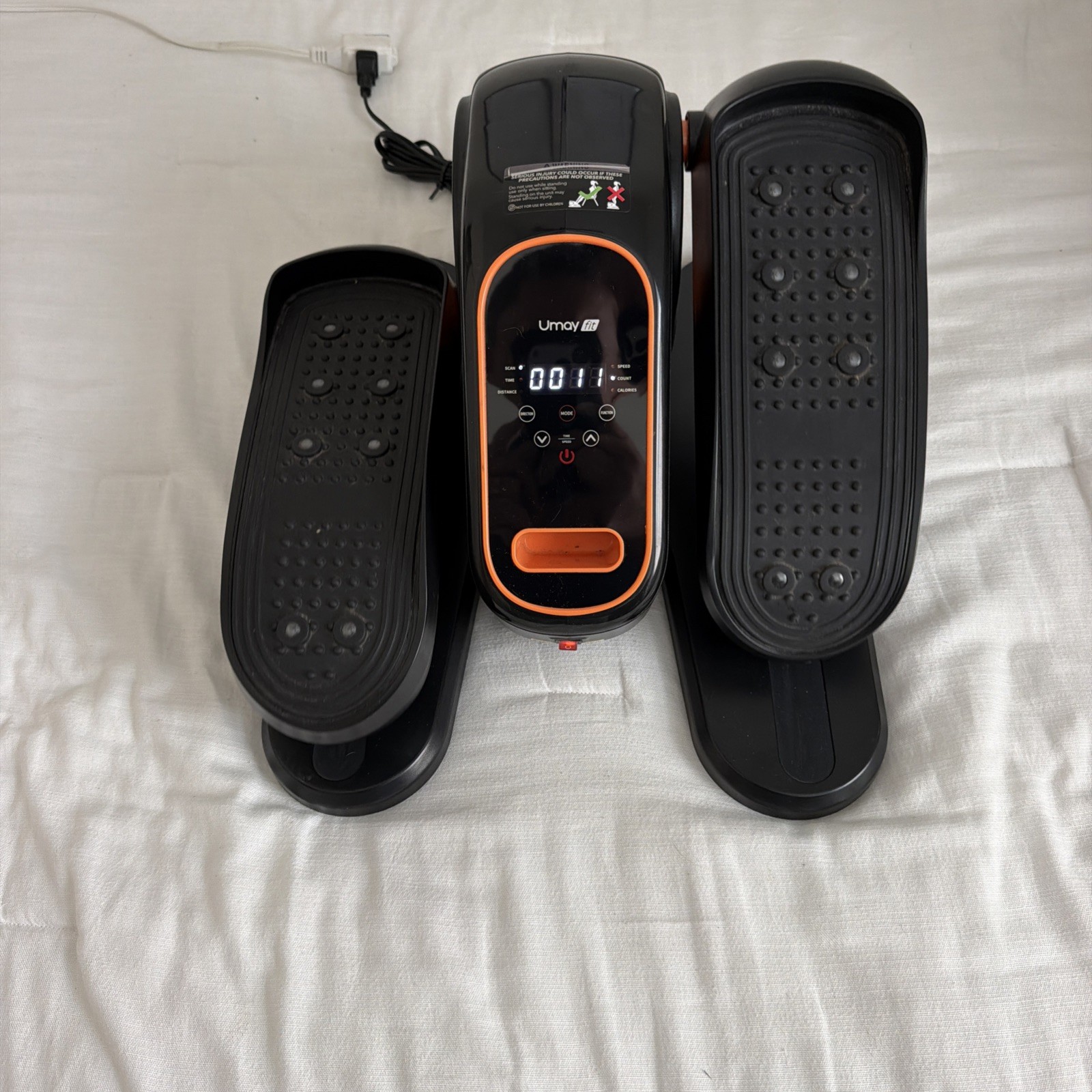 Electric Mini Elliptical Machine Under Desk Leg Exerciser Compact Stepper