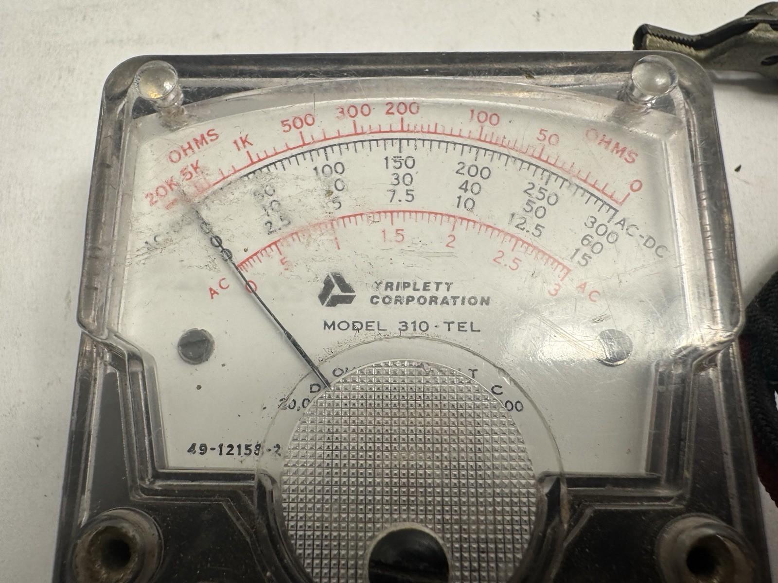 Triplett Model 310 TEL VOM Type 2 Analog Volt-Ohm Meter