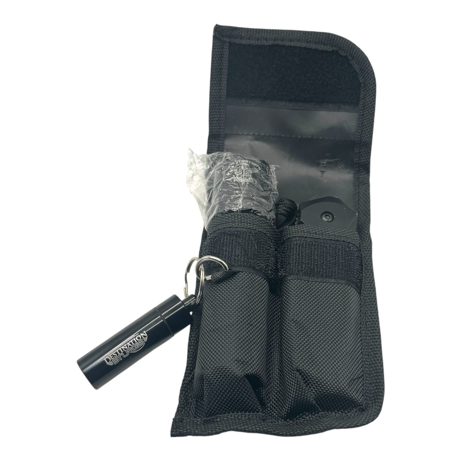 Gerber Destination Sturgis Folding Knife Flashlight Set Stainless Steel