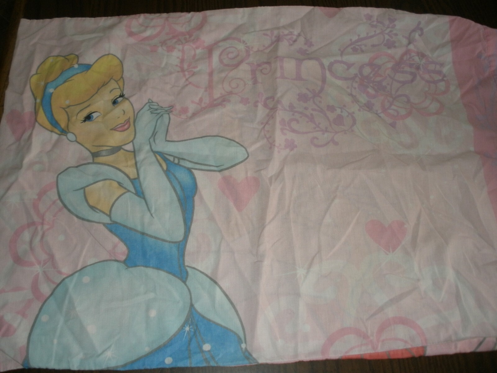 Cinderella & Snow White Double Sided Disney Princess Pillowcase.