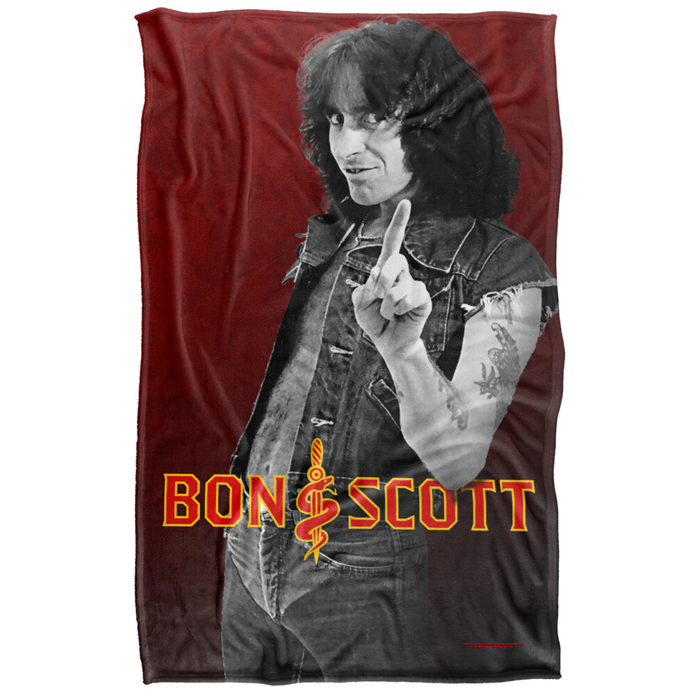 Bon Scott Bon Scott Snake Logo Silky Touch Super Soft Throw Blanket