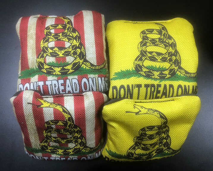 Don't Tread On Me Regulation Size Backyard Cornhole Bags Set of 8