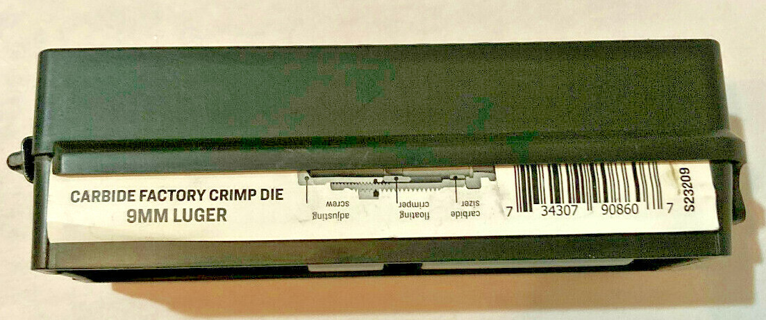 Lee 90860 'fits' 9mm Luger Carbide Factory Crimp Pistol Die