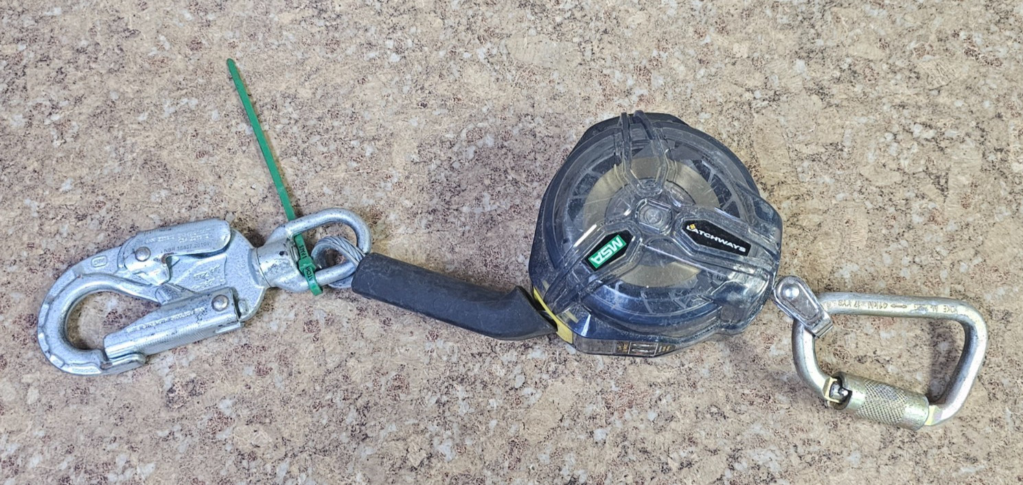 MSA Latchways Personal Fall Limiter 63203-00A 10' Pre-owned
